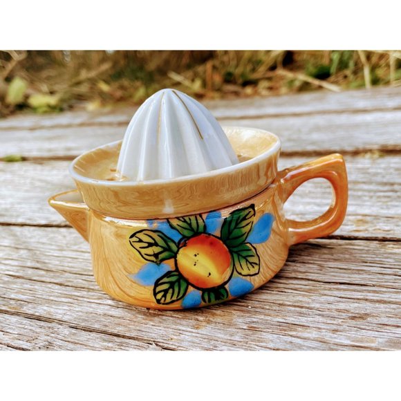 Vintage Lusterware citrus Juicer Reamer Peach - Picture 7 of 11